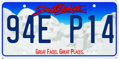 SD license plate 94EP14