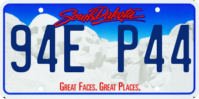SD license plate 94EP44