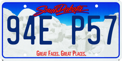 SD license plate 94EP57