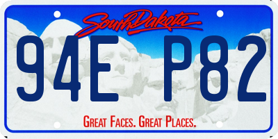 SD license plate 94EP82