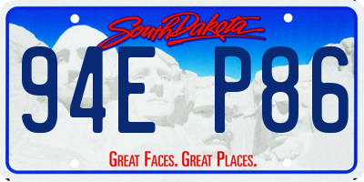 SD license plate 94EP86