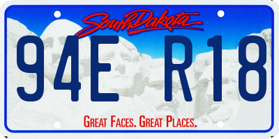 SD license plate 94ER18