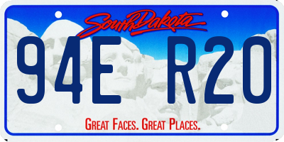 SD license plate 94ER20