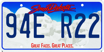 SD license plate 94ER22