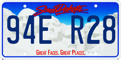 SD license plate 94ER28