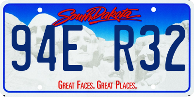 SD license plate 94ER32
