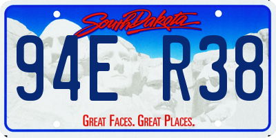 SD license plate 94ER38