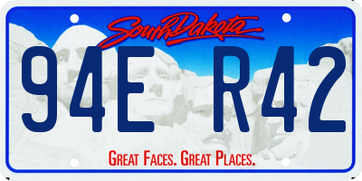 SD license plate 94ER42