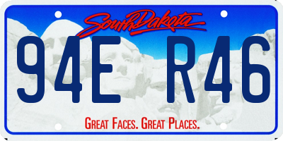 SD license plate 94ER46