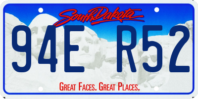 SD license plate 94ER52