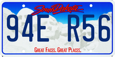 SD license plate 94ER56
