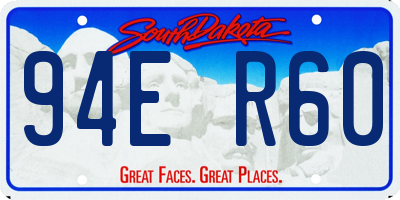 SD license plate 94ER60