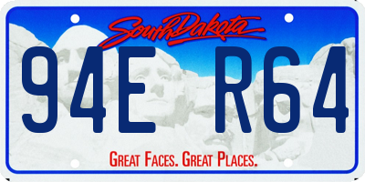 SD license plate 94ER64