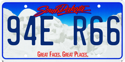 SD license plate 94ER66
