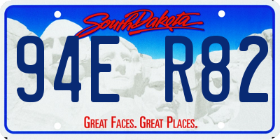 SD license plate 94ER82