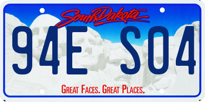 SD license plate 94ES04