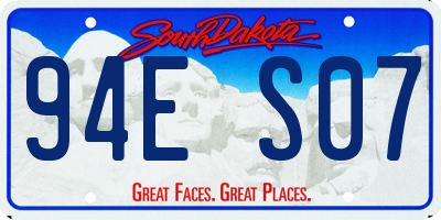 SD license plate 94ES07