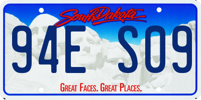SD license plate 94ES09