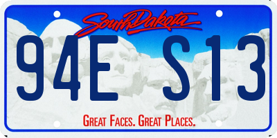 SD license plate 94ES13
