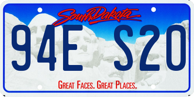 SD license plate 94ES20