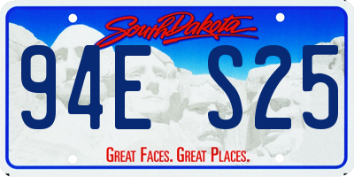 SD license plate 94ES25