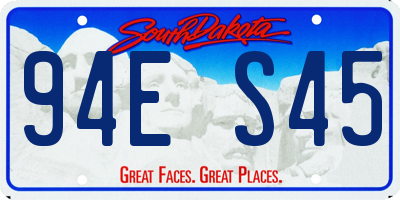 SD license plate 94ES45