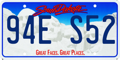 SD license plate 94ES52