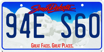 SD license plate 94ES60