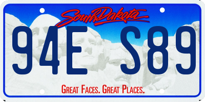 SD license plate 94ES89