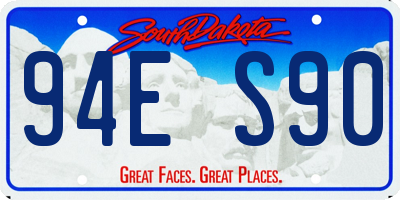 SD license plate 94ES90