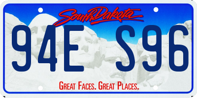 SD license plate 94ES96