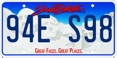 SD license plate 94ES98