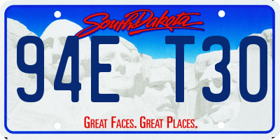 SD license plate 94ET30