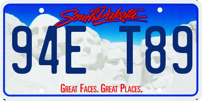 SD license plate 94ET89