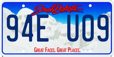SD license plate 94EU09