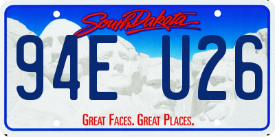 SD license plate 94EU26