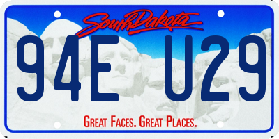 SD license plate 94EU29
