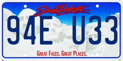 SD license plate 94EU33