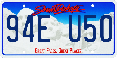 SD license plate 94EU50