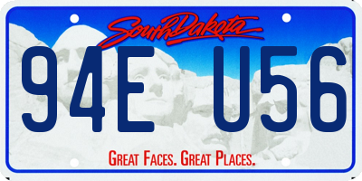 SD license plate 94EU56