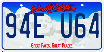 SD license plate 94EU64