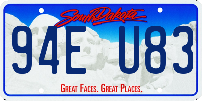 SD license plate 94EU83