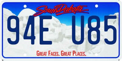 SD license plate 94EU85