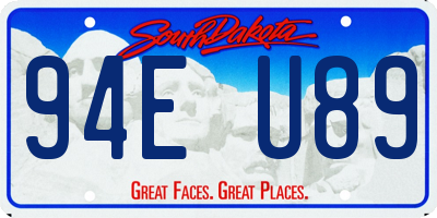 SD license plate 94EU89