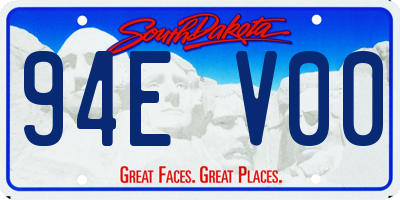 SD license plate 94EV00