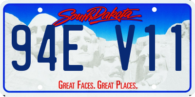 SD license plate 94EV11