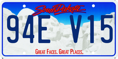 SD license plate 94EV15