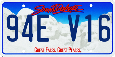 SD license plate 94EV16