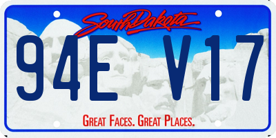 SD license plate 94EV17