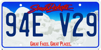 SD license plate 94EV29
